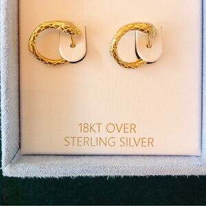 Gold Hoop Earrings Serpent Snake Iconic